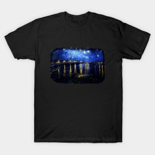 Starry Night over the Rhone by Vincent van Gogh T-Shirt